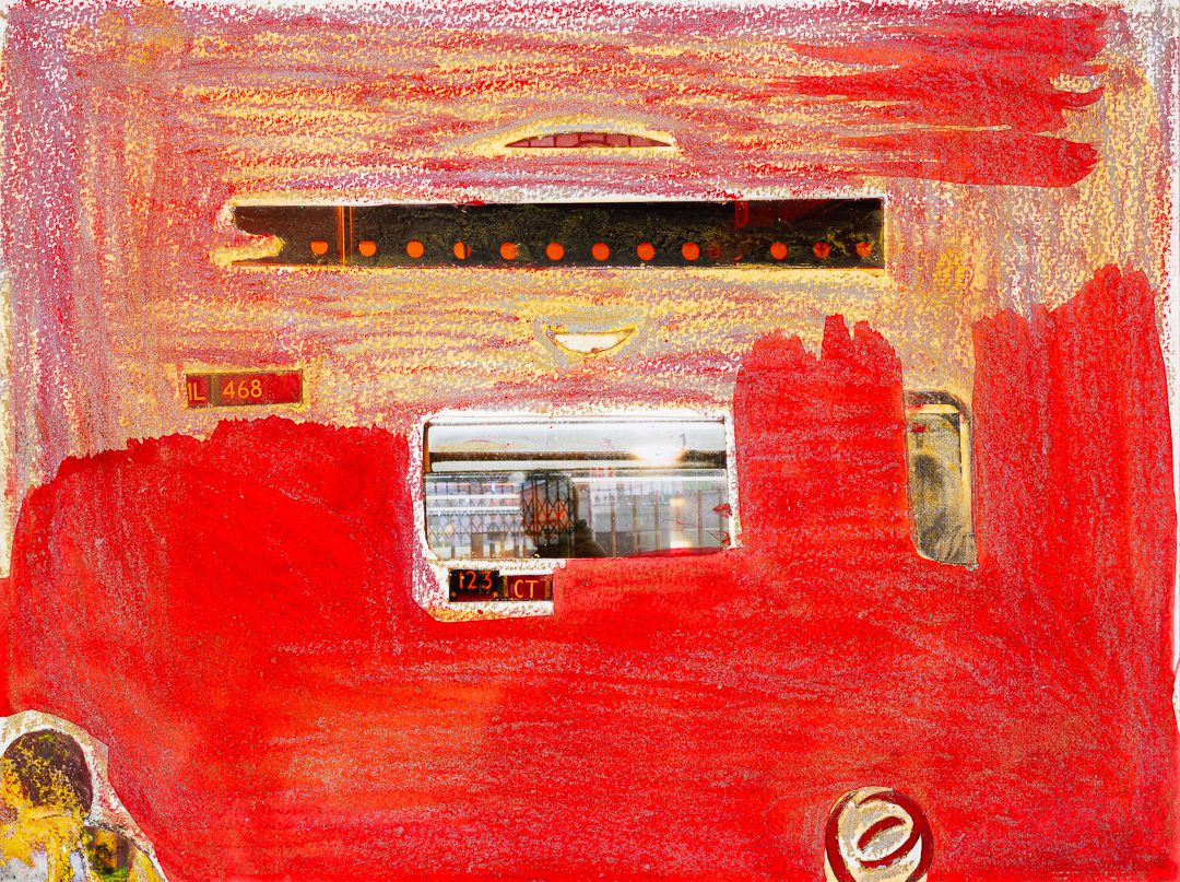 A Man in Red Bus