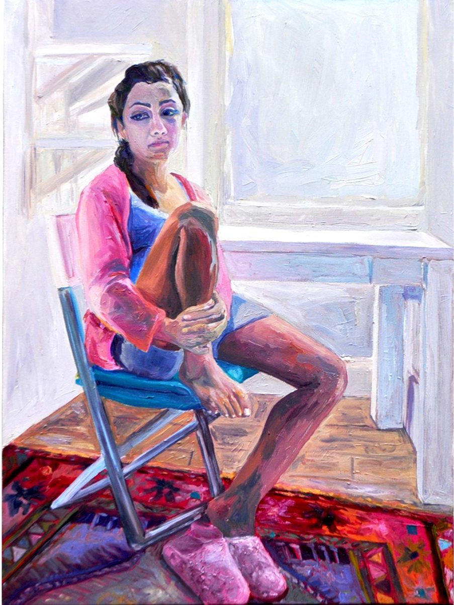 Sara in Blue Chair